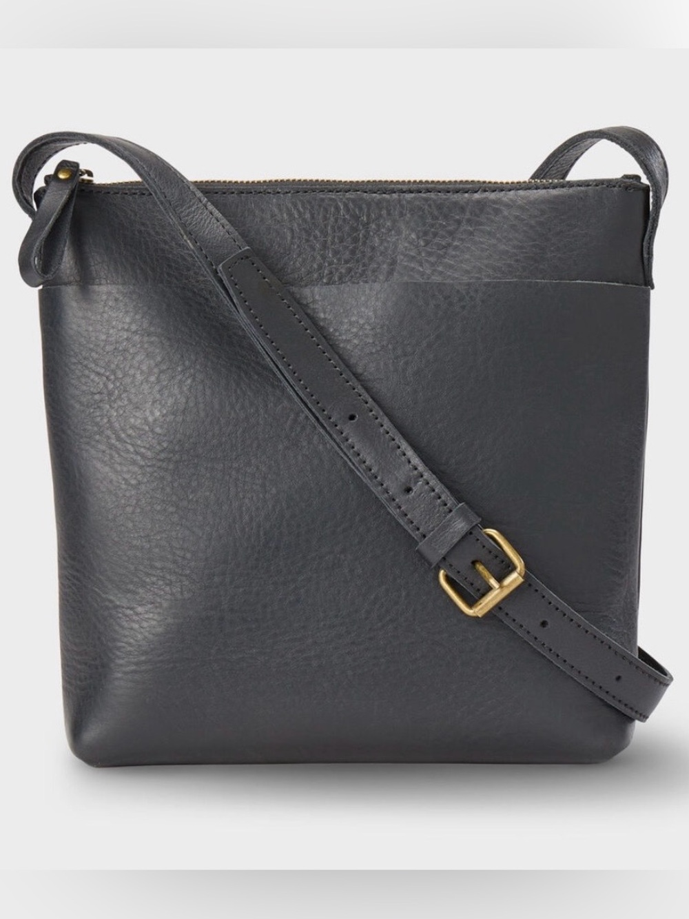 Duluth Trading Co. Lifetime Leather Sling Crossbody Bag - Black